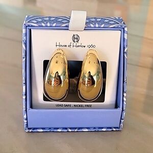 ⭐️House of Harlow 1960⭐️ Gold hoop earrings